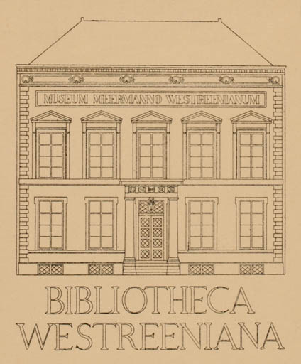 Exlibris by ? Unbekannt from Unknown for ? Bibliotheca Westreeniana - Architecture 