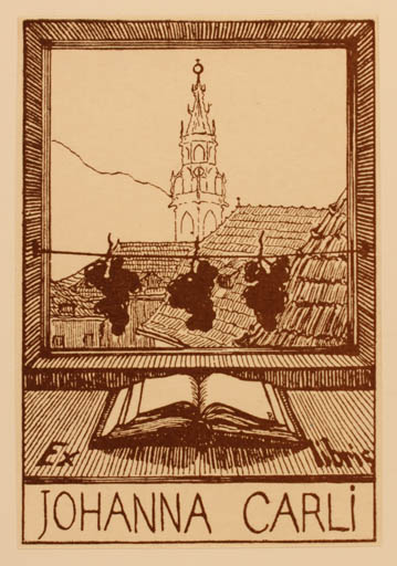 Exlibris by ? Unbekannt from Unknown for Johanna Carli - Book Church 
