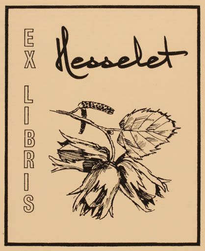 Exlibris by ? Unbekannt from Unknown for ? Hesselet - Flora 