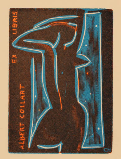 Exlibris by ? Unbekannt from Unknown for Albert Collart - Woman 