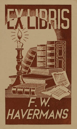 Exlibris by ? Unbekannt from Unknown for F. W. Havermans - Book 
