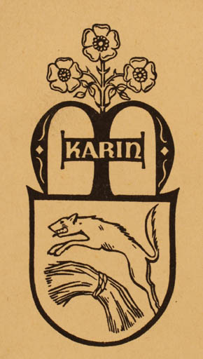Exlibris by ? Unbekannt from Unknown for ? Karin - 