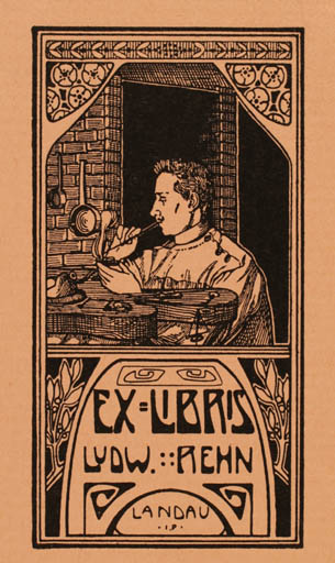 Exlibris by ? Unbekannt from Unknown for Ludw. Rehn - Working 