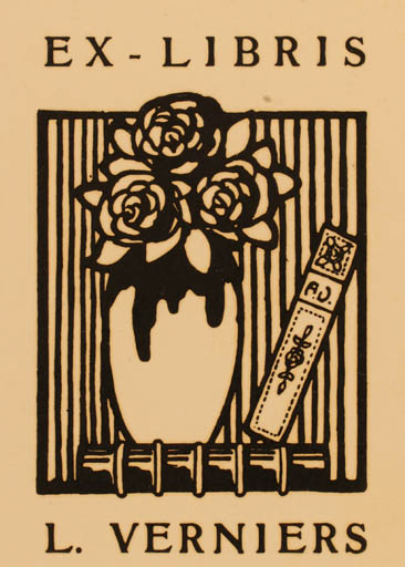 Exlibris by ? Unbekannt from Unknown for L. Verniers - Book 