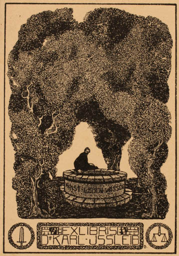 Exlibris by ? Unbekannt from Unknown for Dr. Karl Issleib - Tree 