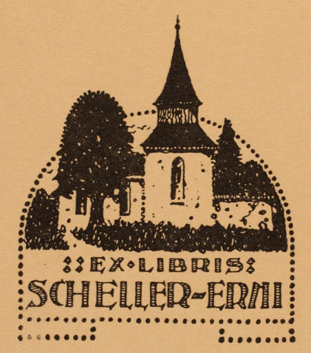 Exlibris by ? Unbekannt from Unknown for ? Scheller-Erni - Church 