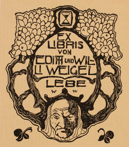 Exlibris by ? Unbekannt from Unknown for Edith und Willi Weigel - Jugend 