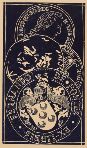 Exlibris by ? Unbekannt from Unknown for Fernando de Fontes - 