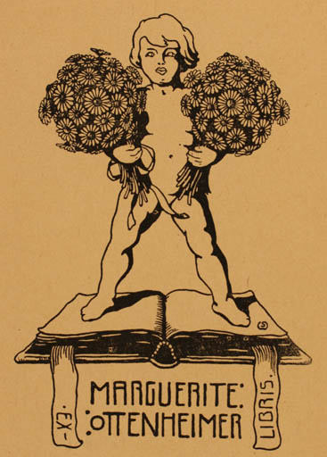 Exlibris by ? Unbekannt from Unknown for Marguerite Ottenheimer - Child Book Flora 