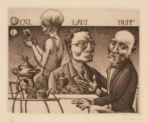 Exlibris by Erhard Beitz from Germany for Galina Lwowa - Group 