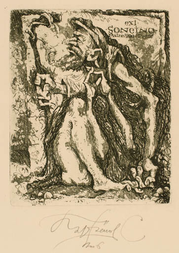 Exlibris by Sergey Parfionov from Russia for ? ? - Man 