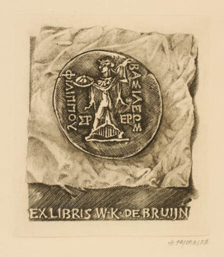 Exlibris by Henryk Feilhauer from Poland for W.K. De Bruijn - Classical antiquity 