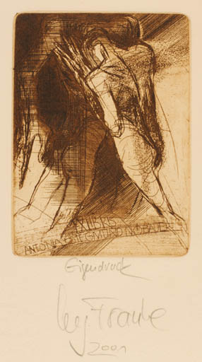 Exlibris by Regina Franke from Germany for Antonia &  Siegmund Nöbauer - Couple 