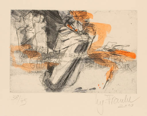 Exlibris by Regina Franke from Germany for Karl Fridrich Kröger - Group 