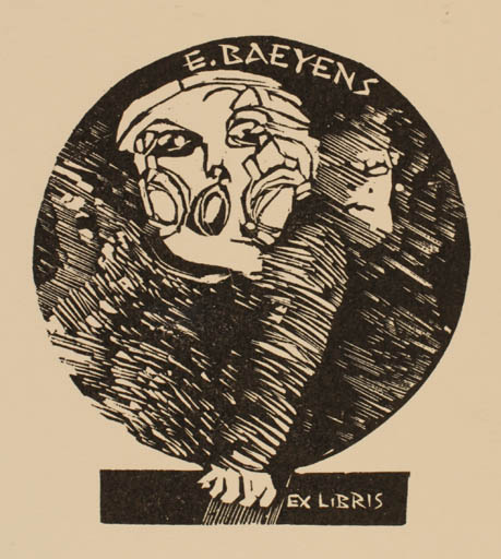 Exlibris by Martin R. Baeyens from Belgium for ? ? - Couple 