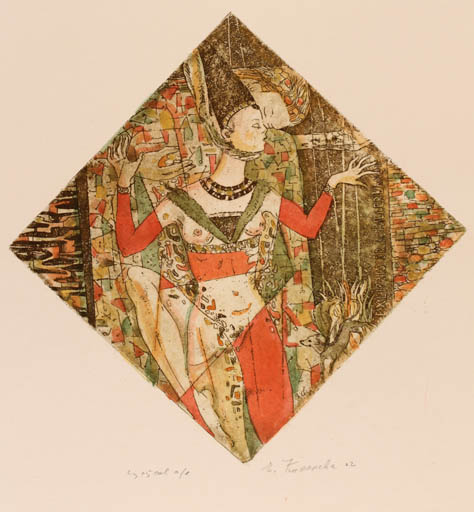 Exlibris by Jelena Kisseljowa from Russia for Dr. Norbert Hillerbrandt - Couple 