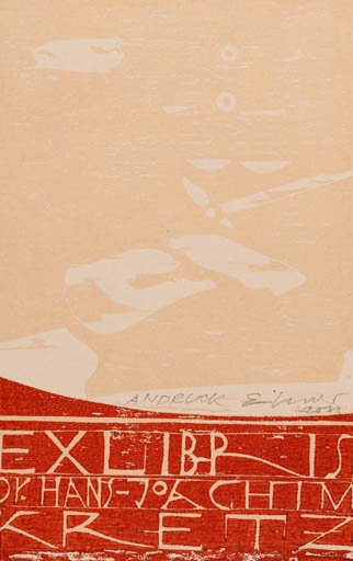 Exlibris by Frank Eissner from Germany for Dr. Hans-Joachim Kretz - Abstract 
