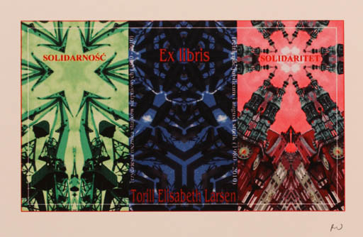 Exlibris by Rajmund Aszkowski from Poland for Torill  Elisabeth Larsen - Abstract 