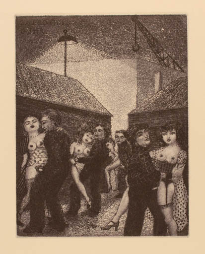 Exlibris by Patricia Nik-Dad from France for ? ? - Dancing Erotica Romance 