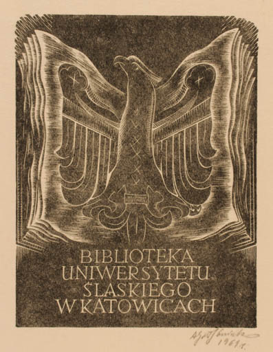 Exlibris by Antoni Golebniak from Poland for ? ? - Book Bird 