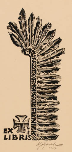 Exlibris by Antoni Golebniak from Poland for ? ? - 