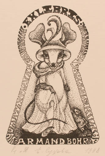 Exlibris by Elena Sukhova from Russia for Armand Bohr - Fauna 