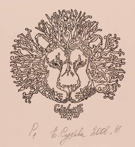 Exlibris by Elena Sukhova from Russia for LWY Gdanskie - Abstract 