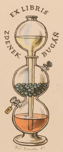 Exlibris by Jiri Bouda from Czech Republic for Zdenek Bugan - 