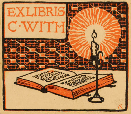 Exlibris by Kristian Kongstad from Denmark for C With - Book 