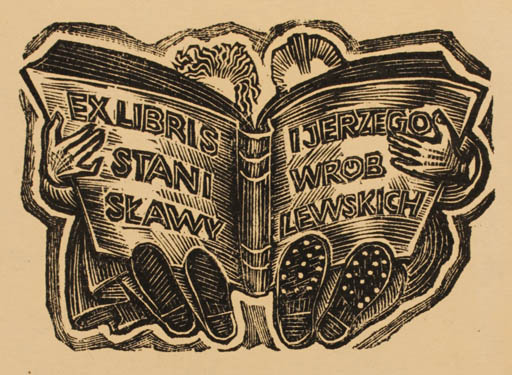 Exlibris by ? ? from Poland for Stanialaw+Jerzego Wroblewskich - Book 