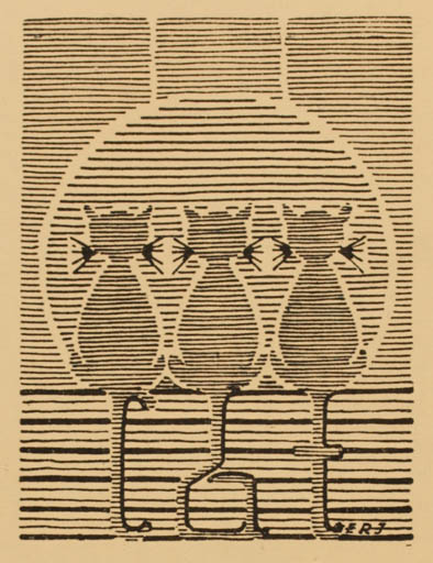 Exlibris by E. Riisbøl Jensen from Denmark for ? ? - Cat 