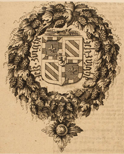 Exlibris by ? Unbekannt from France for 2. Herzog v. Bourgogne) (Johan - Heraldry 