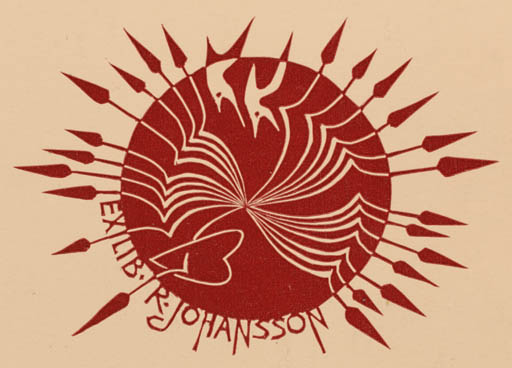 Exlibris by Ladislav Rusek from Czechoslovakia for Roland Johannson - Abstract 