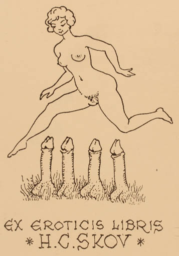 Exlibris by Franco Brunello from Italy for Henry Carlo Skov - Erotica Ex Erotica 
