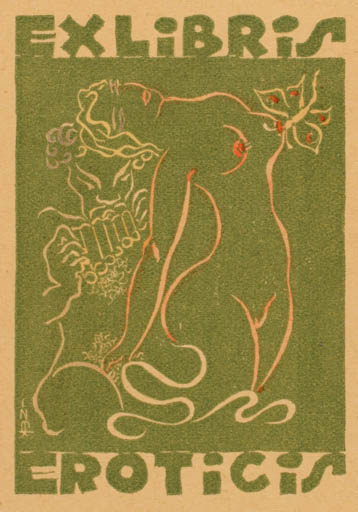 Exlibris by ? ? from Unknown for ? ? - Erotica Ex Erotica 