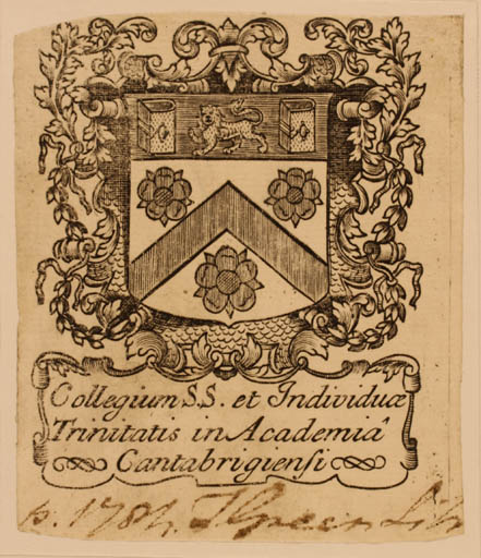 Exlibris by ? ? from Great Britain for ? Collegium S.S. - Heraldry 