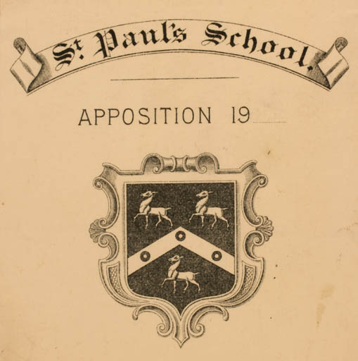 Exlibris by ? ? from Great Britain for England St. Pauls School - Heraldry Science 