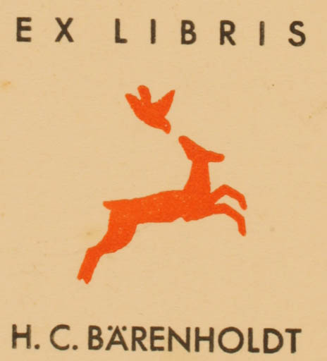 Exlibris by H. C. Bärenholdt from Denmark for H. C. Bärenholdt - Fauna 