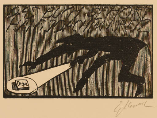 Exlibris by Eduard Albrecht from Germany for Hans Joachim Kraftz - 
