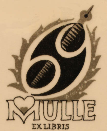 Exlibris by Christian Blæsbjerg from Denmark for ? Mulle - 