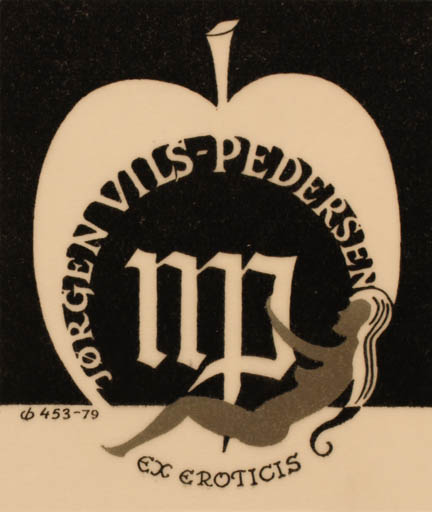 Exlibris by Christian Blæsbjerg from Denmark for Jørgen Vils Pedersen - Ex Erotica 