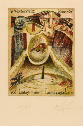 Exlibris by Luigi Casalino from Italy for Luigi Casalino - Abstract 