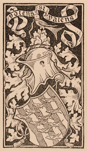 Exlibris by Aymer Vallence from Great Britain for ? ? - Heraldry 