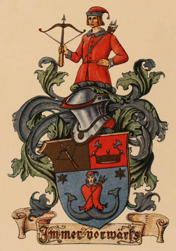 Exlibris by Otto Hupp from Germany for ? ? - Heraldry 