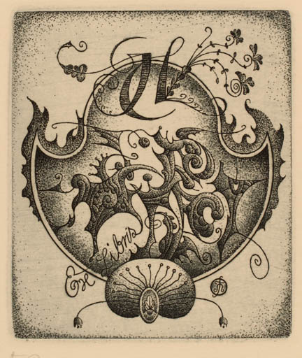 Exlibris by Galina Lwowa from Belorussia for Galina Lwowa - Abstract 
