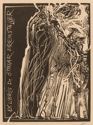 Exlibris by Igor Romansky from Slovak Republic for Ottmar Premstaller - 