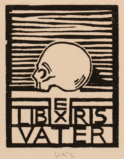 Exlibris by Axel Vater from Germany for Axel Vater - Death 