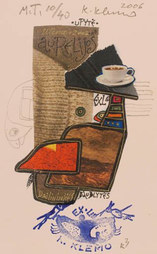 Exlibris by Klemensas Kupriunas from Lithuania for ? ? - Abstract 