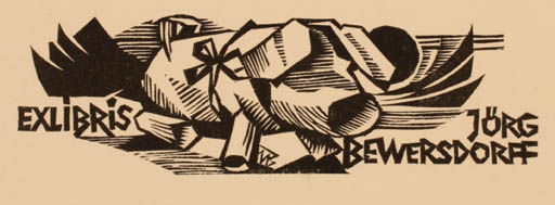 Exlibris by Ullrich Bewersdorff from Germany for Jörg Bewersdorff - Fauna 