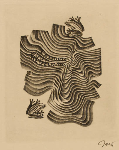 Exlibris by Wojciech Jakubowski from Poland for Wout Meulemans - Fauna 
